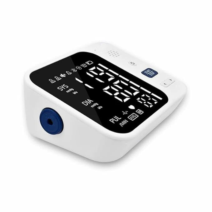 Digital Arm Blood Pressure Monitor – Large Display, Voice Guidance, Pulse Detection & Memory Function