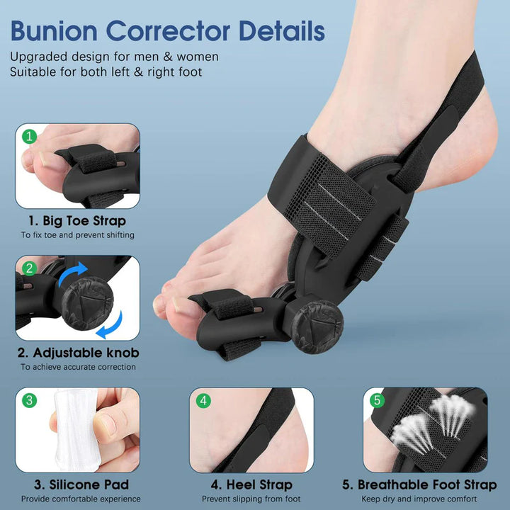 FeetifFix Bunion Corrector – Adjustable Toe Alignment Support Brace (1 PCS)