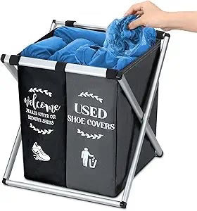 Foldable Laundry Basket – Multi-Compartment Clothes Organizer with Durable Frame