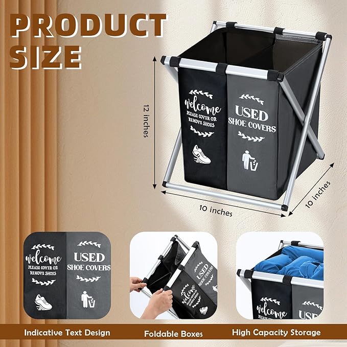 Foldable Laundry Basket – Multi-Compartment Clothes Organizer with Durable Frame