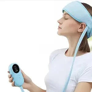 6-Zone Heated Head Massage Cap – Air Compression Massage with Heat Therapy