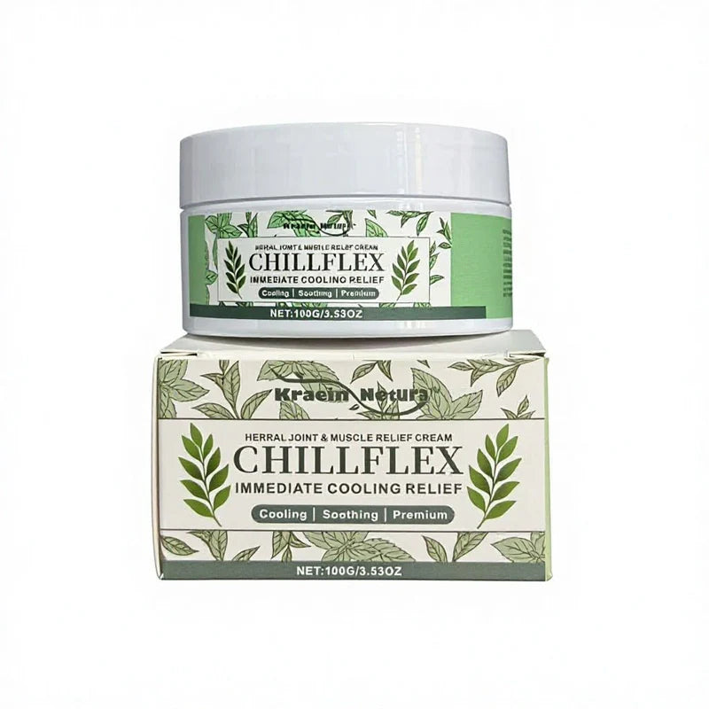 Kraam Natura Chillflex Herbal Relief Cream – Cooling Joint & Muscle Support (100g)