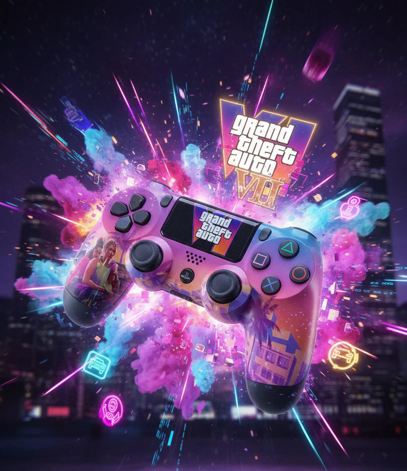 Limited Edition Wireless Game Controller – Vibration Gaming Controller with Custom Designs