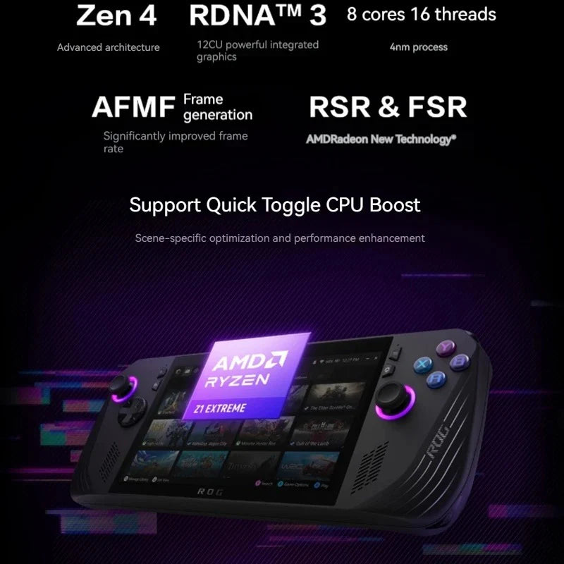 ASUS ROG Ally Z1 Extreme Handheld Gaming Console – 7” FHD 120Hz Portable Gaming PC with Windows 11