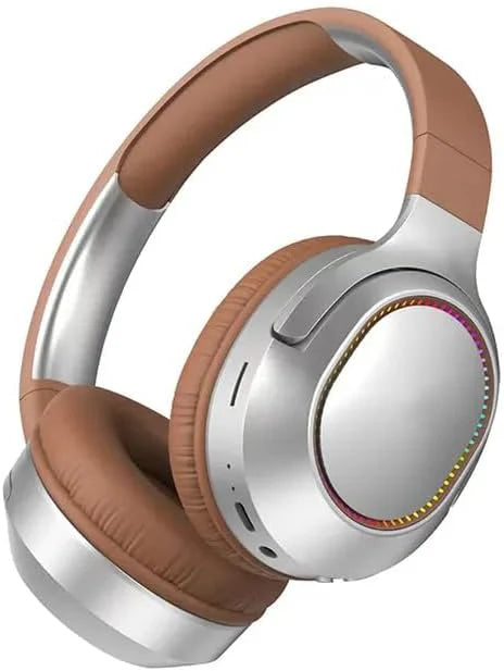 Wireless Over-Ear Headphones – Bluetooth 5.3, 6D Surround Sound, Deep Bass, LED Design